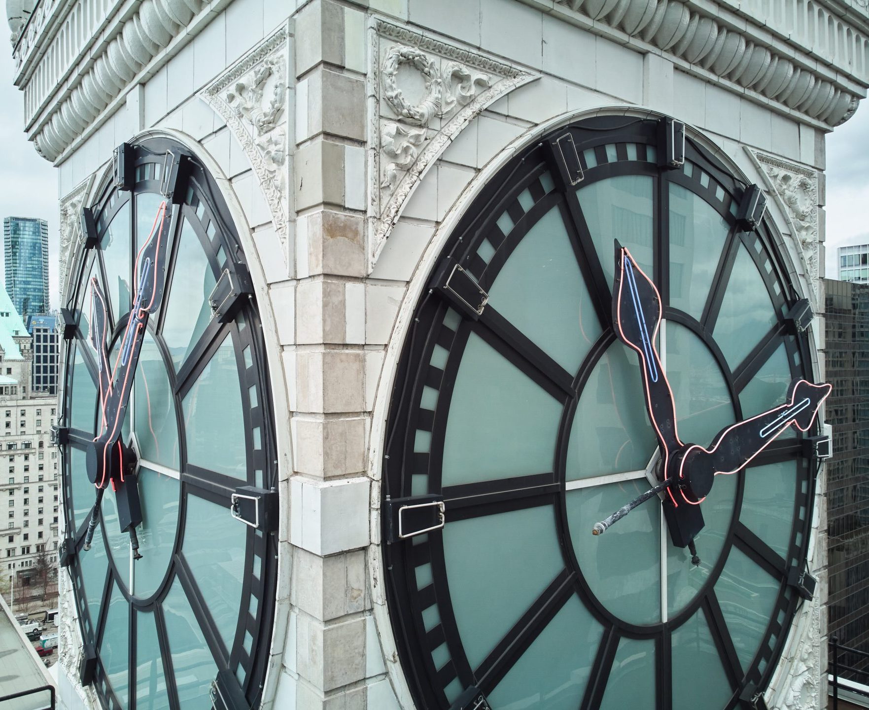 Vancouver Block Clock Face