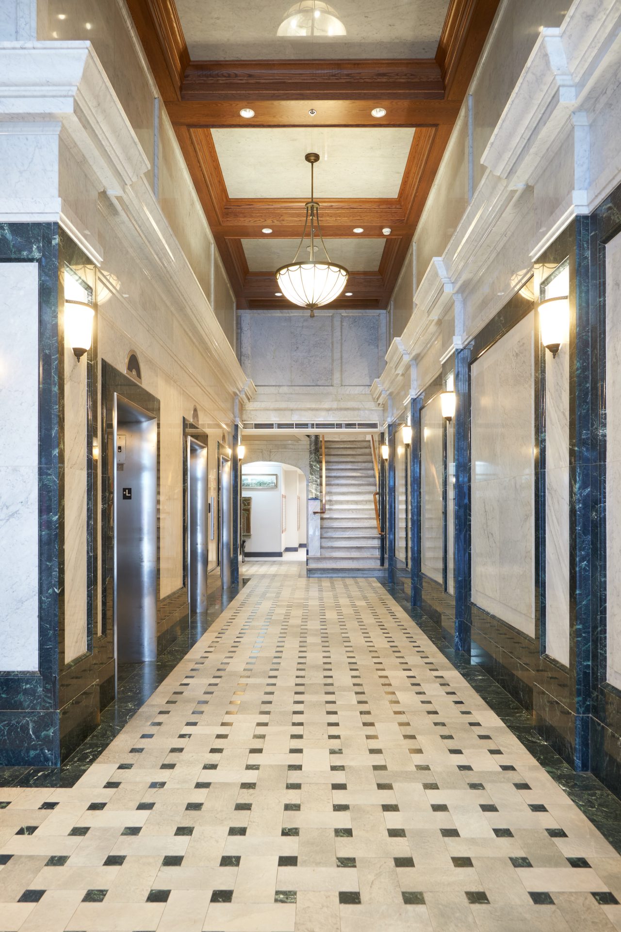 The lobby of the Vancouver Block. Photo credit: Martin Knowles Photo Media
